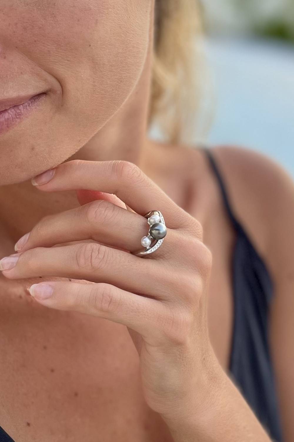 Bague Trio de Perles – Image 2