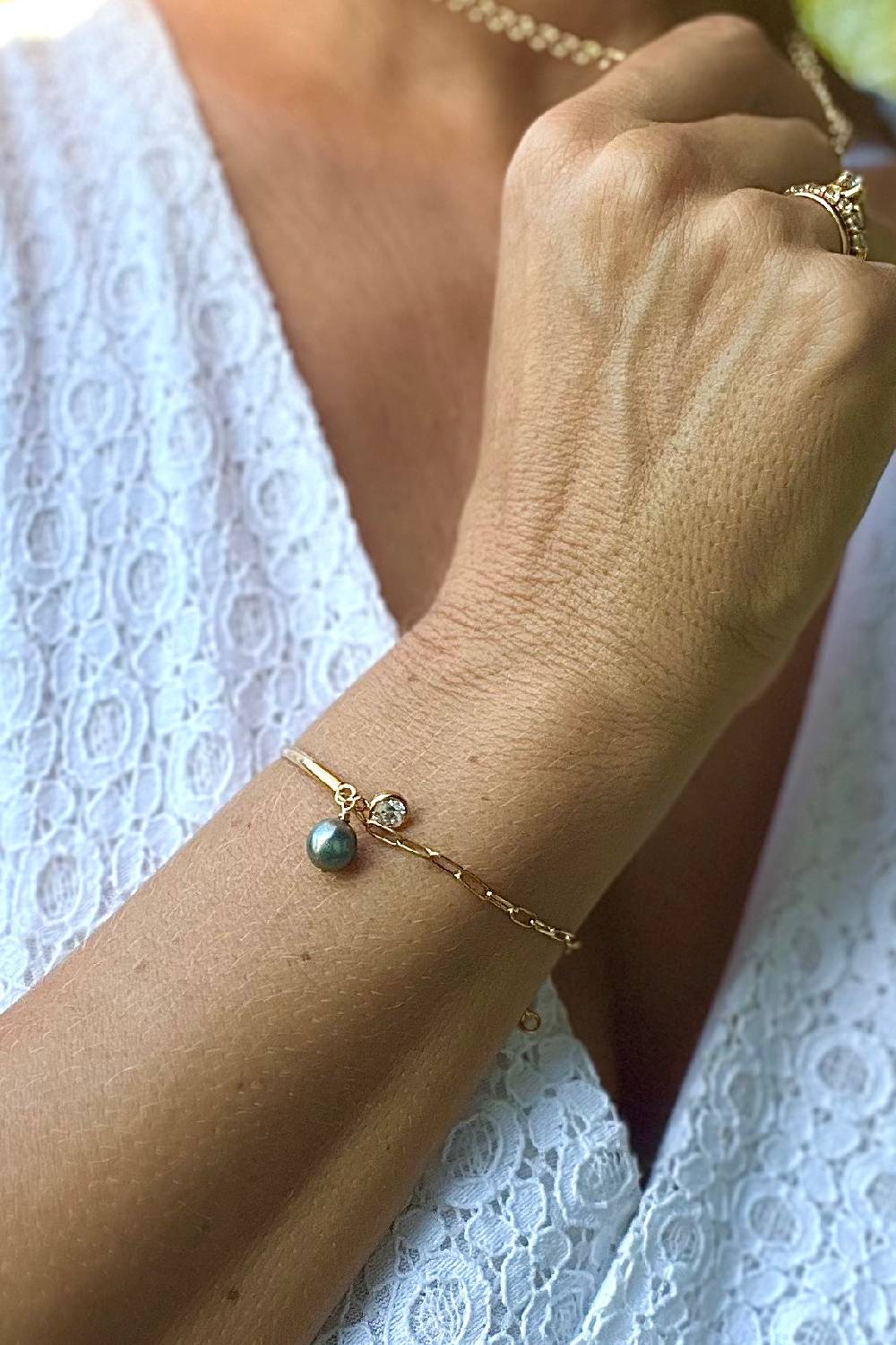 Bracelet Mi Jonc Mi Chaine – Image 3