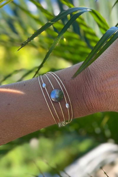 Bracelet Satellite Mabe Violet Aubergine