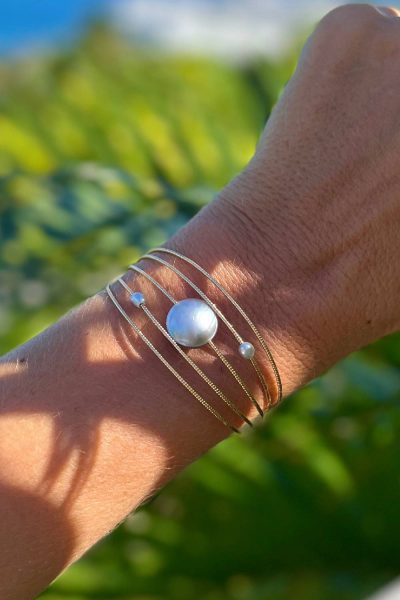 Bracelet Satellite Mabe Blanc