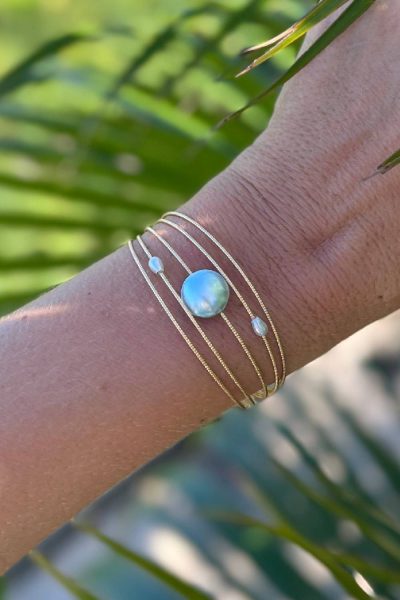 Bracelet Satellite Mabe Bleu Ciel